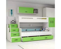 BMS MAX 3 - Bunk Bed - 120x200 - Jongeren - Groen