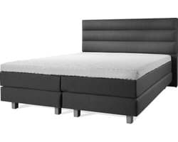 Boxspring Luxe 180x200 Horizon Antraciet Lederlook