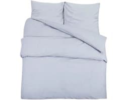 Dekbedovertrekset | Beddengoed lichtgewicht 200x220 cm microvezel grijs