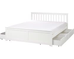 BELIANI OLENDON - Bed met 4 lades - Wit - 160 x 200 cm - Dennenhout