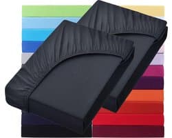 Set van 2 Jersey Hoeslakens voor Waterbed en Boxspring 200x220 cm