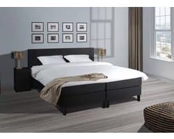 Mörgenn Boxspring Model 1 - Pocketvering - Bio Topper - Antraciet - 160x200 cm - Inclusief Dekbed en Kussens