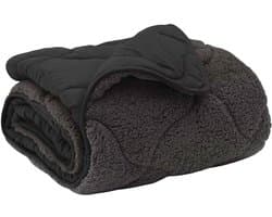 vidaXL - Winter - Duvet - Antraciet - 200 - x - 240 - cm - Microvezel - en - Teddy - fleece