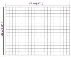 vidaXL - Verzwaringsdeken - 152x203 - cm - 11 - kg - stof - lichtcrèmekleurig