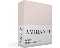 Ambiante Katoen - Topper Hoeslaken - 180x200 - Zand