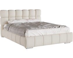 Tweepersoonsbed Bliss 160 x 200 cm met opbergruimte, lattenbodem en Pocketveringmatras kokos H3/H4 (20 cm hoog)