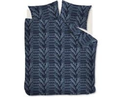At Home by BeddingHouse Major dekbedovertrek - Lits-Jumeaux - 240x200/220 - Donker Blauw
