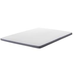 BELIANI SLUMBER - Matrastopper - Grijs 160 x 200 cm - Polyester