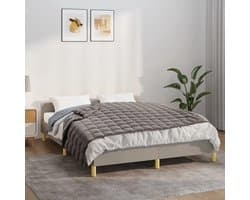 Verzwaringsdeken - Zware deken - Ontspannend slapen - Geometrisch patroon - 140 x 200 cm - Grijs