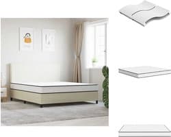 vidaXL Binnenveringmatras - Binnenveringmatrassen - Tweepersoonsmatras - Tweepersoons Matras - Binnenveringmatras middelhard 200x200 cm King Size