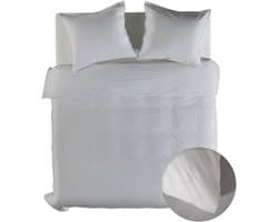 Yellow Dekbedovertrek Perkal Katoen Suite Mumbai - Vaporous Grey - 200x200/220 cm - 100% Percale Katoen - Tweepersoons