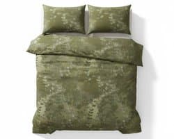 Dekbedovertrek 240x220 - Katoen - Bloemen - Groen