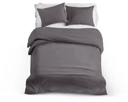 Dekbedovertrek 240x220 - Katoen - Hotel - Antraciet