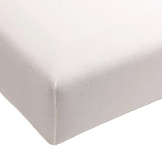 Hoeslaken Jersey Katoen - Wit - 160x200 - 100% Katoen - Oeko-Tex gecertificeerd