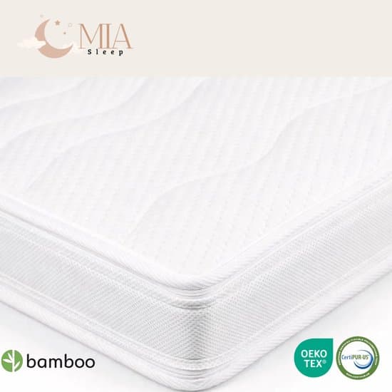 MIA Sleep Topdekmatras XXL - Hotel Topper 180x210 - Crica 12 cm dik - Luxe Bamboo Hoes - HR Koudschuim Hybride GEL - Orthopedisch - Afritsbaar