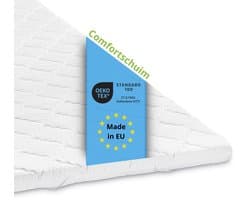 Bodyprotect comfortschuim topper - matrastopper 160x200 cm - hoogte 6 cm - comfortabele matrasoplegger met 4 elastische hoekbanden - geschikt voor alle matrassen en bedden - Made in EU - 160 x 200 x 6 cm - wit