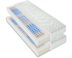 SLEEPNEO - matras 160x200 - 22 cm dik - duo hardheid H2/H3 - 7 zones - koudschuim - zacht