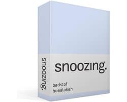 Hoeslaken - Badstof Molton - Comfortabel Slapen - Ademende Katoenmix - 200x200 of 180x200/220 - Blauw