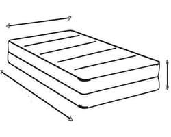 Zorgmatras Koudschuim HR - 140x200 CM Waterdichte Incontinentie Matras