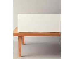 English Home - Micell Katoensatijn Premium Hoeslaken - Tweepersoons - 100% Katoen - 160x200 cm - Wit