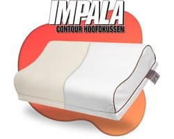 Impala Latex aanpasbaar Contour- 100% Natuurlijk - Ondersteunend, gevromd Orthopedisch kussen - Medium Stevig kussen 40x60 volledig in hoogte én hardheid instelbaar