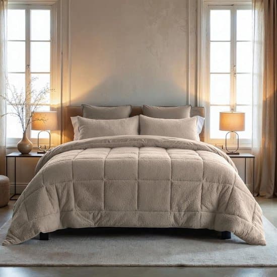 Thuys – Dekbed 200x200 – Dekbedovertrek 200x200 Tweepersoons – Zomerdekbed – Taupe – 200cm x 200cm x 4cm