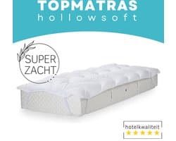 Zavelo Topmatras Hollowsoft - Super Zacht - Lits-Jumeaux 180 x 220 cm - Topdekmatras - Topper Matras - Matrastopper - Anti-Allergeen