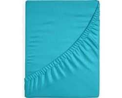Dreamhouse Katoen Hoeslaken - 120x200 cm - Turquoise - Twijfelaar