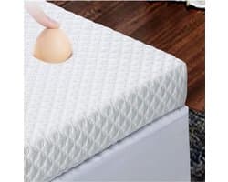 Topmatras - Topper -Topdek - Bamboo Gel Hybrid Traagschuim 200x200 9 cm dik