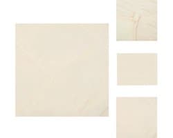 vidaXL - Verzwaringsdeken - 235x290 - cm - 15 - kg - stof - lichtcrèmekleurig