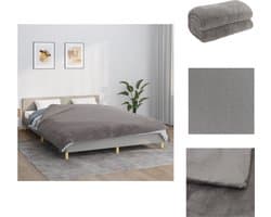 vidaXL Verzwaringsdeken - 200x200 cm - 13 kg - Grijs Verzwaringsdeken - Deken - Slapeloosheid - Stress - Angst