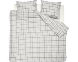 Cinderella Kody Dekbedovertrek - Tweepersoons - Flanel - 200x200/220 cm - Off White