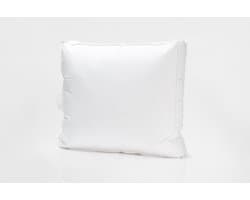 C'est Duvet - Luxe Box Hoofdkussen - 50x60x8 - 100% witte ganzendons - Satijnen tijk - Ergonomisch