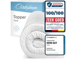 Pure Matrastopper Model M - 50 bis 90kg Körpergewicht / 180x200x5cm Polyurethaan - [CertiPUR™,Oeko-Tex 100,Klimaatbeloftevriendelijk]