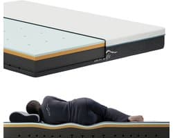 Best Life Matras 140x200 cm - Traagschuim & Koudschuim Matras - Aanpasbaar - Tencel - 18 CM - 3 Lagen