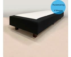 Losse boxspring - Pocketvering - boxspringonderstel - boxspringbedbodem - zonder matras - 120x200 cm ZWART