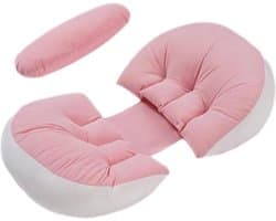 Mahria zwangerschap slaapkussens - slaapkussen voor zwangere vrouwen, buiksteun kussen voor zwangere vrouwen | Comfortabel faux Furr luxe rugsteun Lumbar, zwangerschapskussen