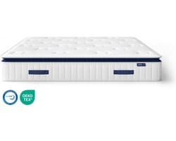 Akkon® Original Matras 140x190 cm | 2-in-1 matras met topper - Pocketvering - Natuur latex - 100 nachten proefslapen