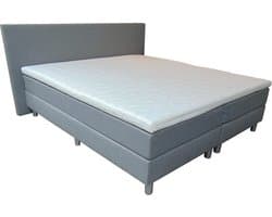 Slaaploods.nl Praag - Boxspring inclusief matras - 180x200 cm - Grijs
