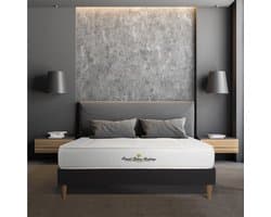 Complete boxspring met matras tweepersoons- Royal Palace Bedding Nottingham zwart - Traagschuim - 140 x 220 cm