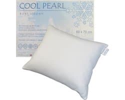 Cool Pearl Hoofdkussen | Koel Slapen | Actief Verkoelende Tijk | Ventilerend | Anti Allergisch & Wasbaar | 60x70 cm