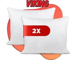Viking Hoofdkussen - Kussen Set van 2 - Ultiem Comfort Hoofdkussens - Hotelkwaliteit Hoofdkussens - Verlicht Nek- en Rugklachten - Geschikt voor rug-, zij- en buikslapers - Aanpasbaar kussen - Orthopedisch - Ergonomisch Design | 60x70 cm