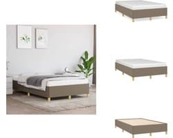 vidaXL Bedframe - Bedframe - Bed - Slaapmeubel - Bedframe zonder matras 120x200 cm stof taupe