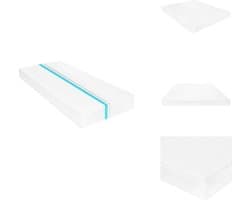 vidaXL Matras - Matrassen - Bedmatras - Bedmatrasen - Matras 7 Zone 16 cm PU-schuim H2 H3 180x200 cm