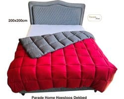 Parade Home® Dekbed zonder overtrek-Lazy dekbed- Wasbaar hoesloos dekbed - 2 in 1 dekbed - Easy dekbed- All year dekbed 200x200cm