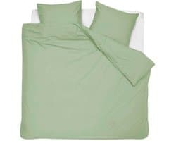 HOOMstyle Dekbedovertrek 100% Percale Katoen - 200x240 cm - Tweepersoons - Topkwaliteit - Effen - Groen