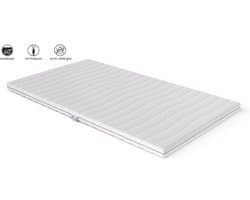 Topdekmatras 200x200 - Topper Hotel XXL - Koudschuim HR45 9cm dik - Luxe Tijk - 200x200