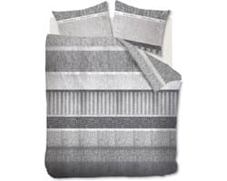 Riviera Maison Winterclub dekbedovertrek - Tweepersoons - 200x200/220 - Grijs