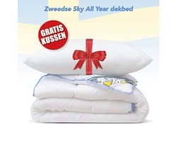All Year dekbed + 1 Hoofdkussen - Tweepersoons - Dekbed Set - 200x200 cm