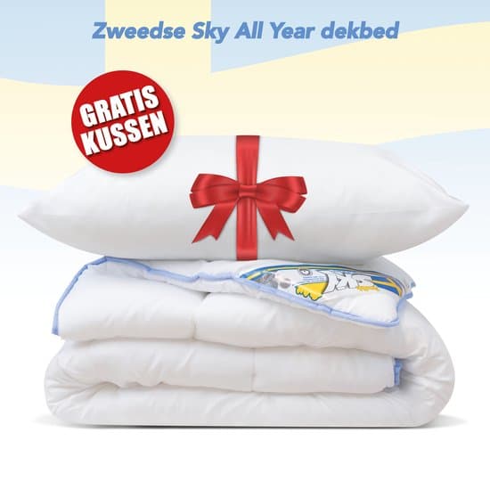 All Year dekbed + 1 Hoofdkussen - Tweepersoons - Dekbed Set - 200x200 cm